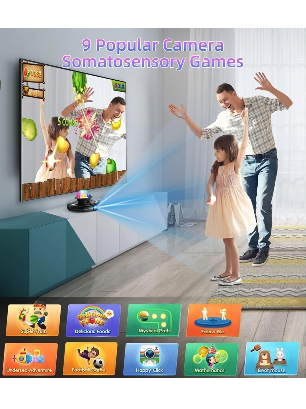 Amazon FWFX Dance Mat Camera Game - White Box with Colorful Graphics